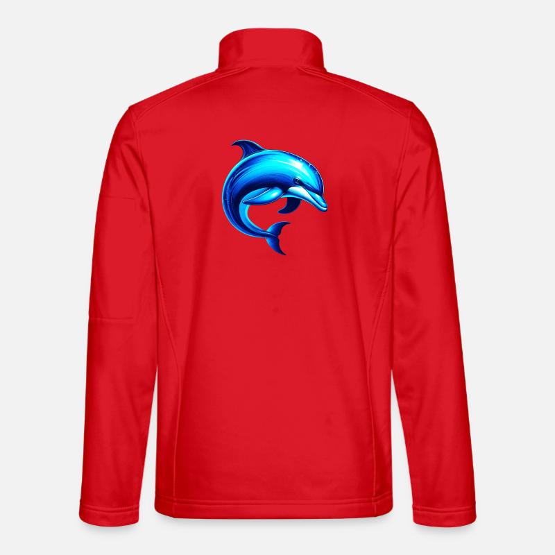 Dolphin - Unisex Softshell Jacket - red