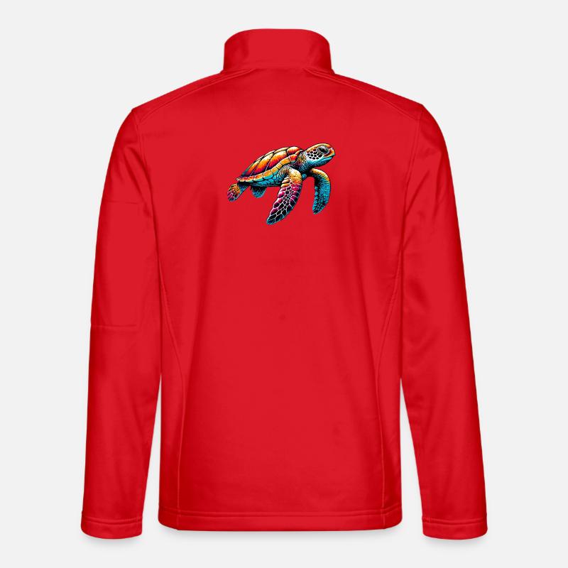 Schildkröte - Unisex Softshelljacke - Rot