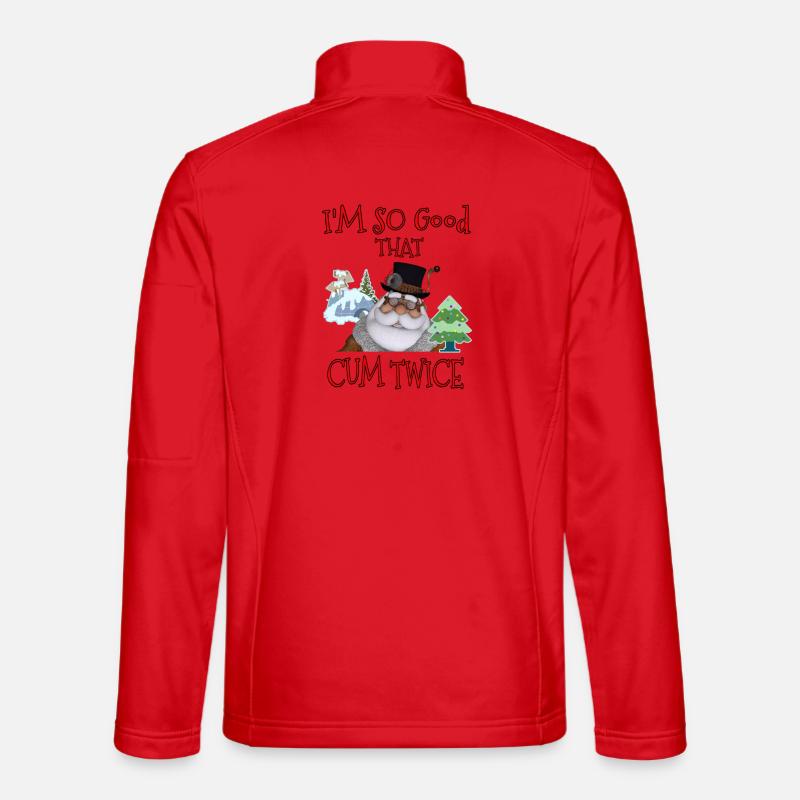 Santa Jingle Zweimal - Unisex Softshelljacke - Rot