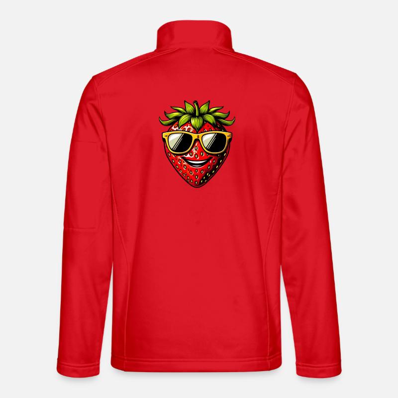 Erdbeeren Erdbeeren - Unisex Softshelljacke - Rot