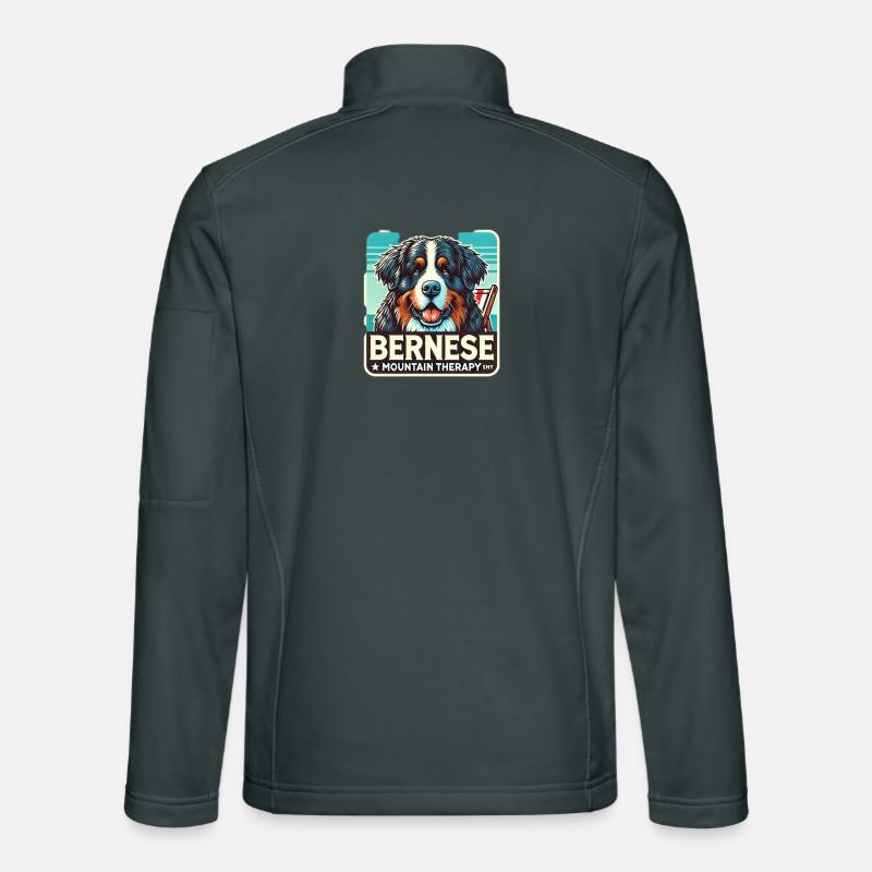 Bernese mountain dog Unisex Softshell Jacket