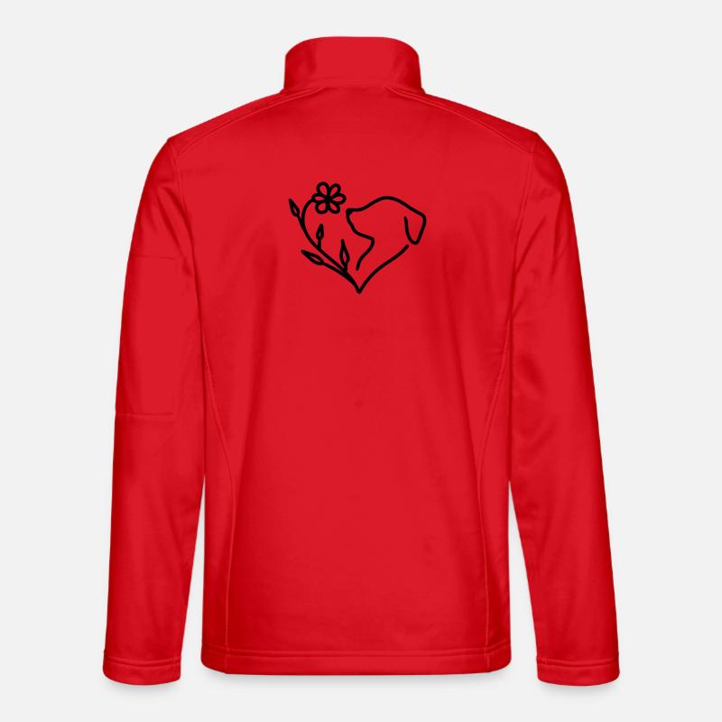 Doglover - Unisex Softshell Jacket - red