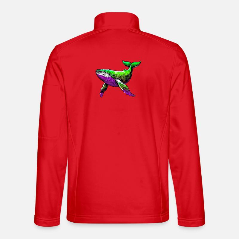 Whale - Unisex Softshell Jacket - red