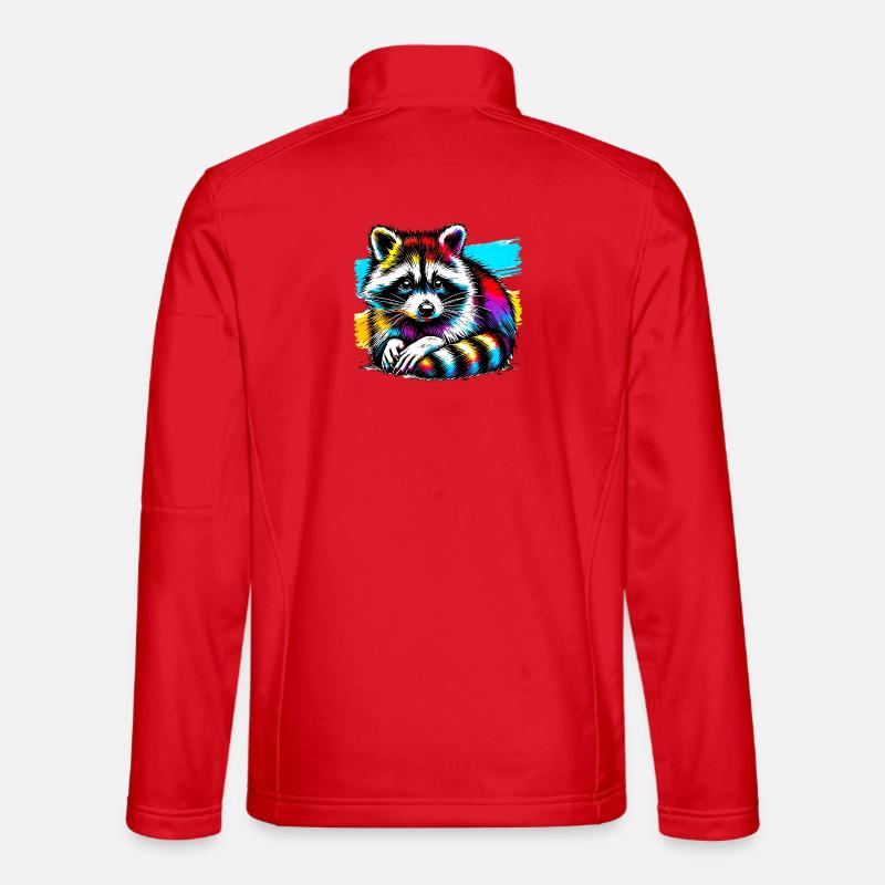 Waschbär - Unisex Softshelljacke - Rot