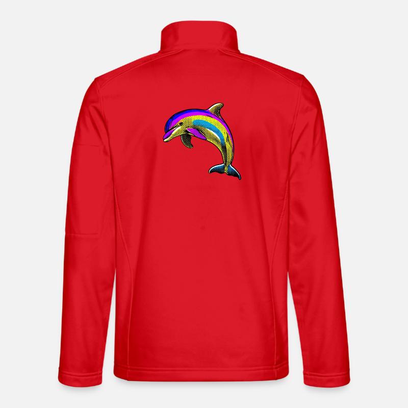 Dolphin - Unisex Softshell Jacket - red