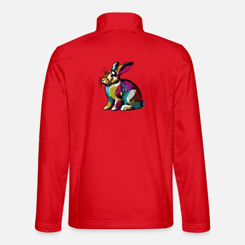 Kaninchen - Unisex Softshelljacke - Rot