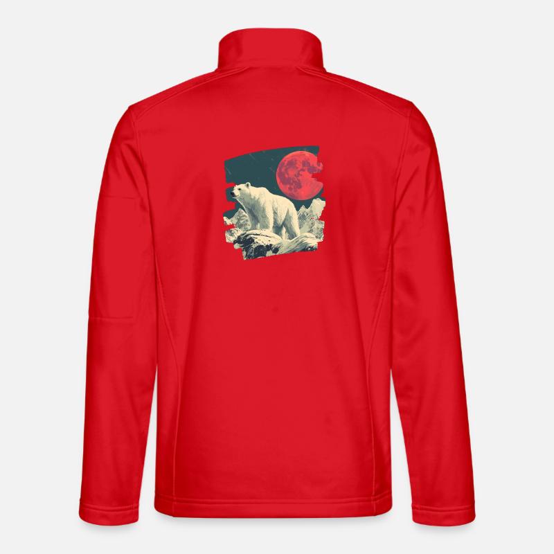 Eisiger Bär - Unisex Softshelljacke - Rot