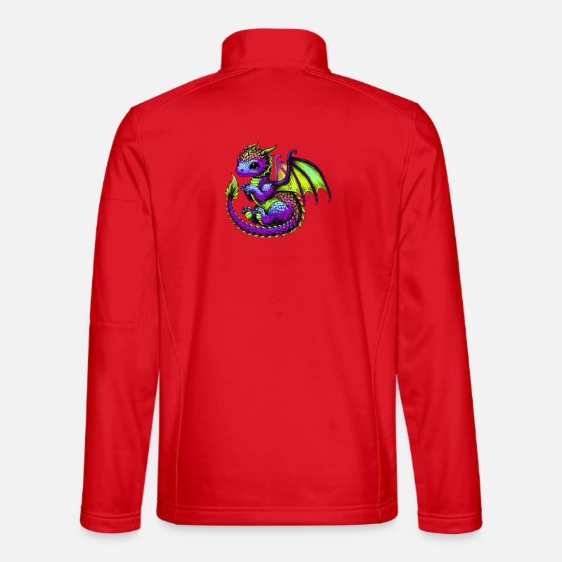 Drache - Unisex Softshelljacke - Rot