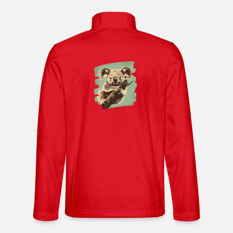 Koala Bär - Unisex Softshelljacke - Rot
