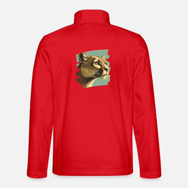 Lion de montagne Rétro Veste en tissu softshell Unisexe