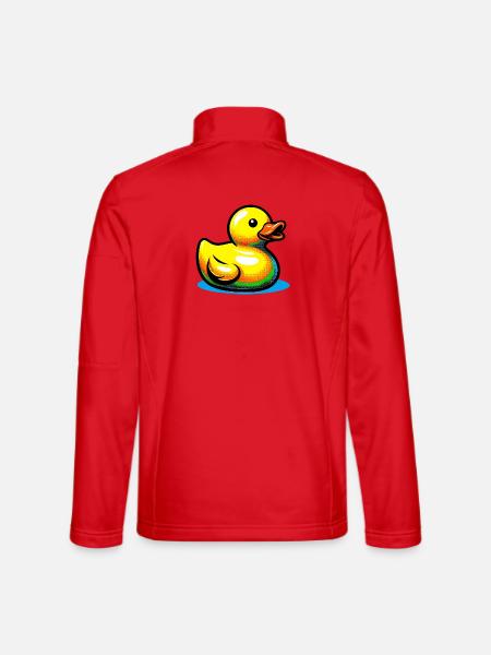 Caneton Canard Canard Canard - Veste en tissu softshell Unisexe - rouge - Dos
