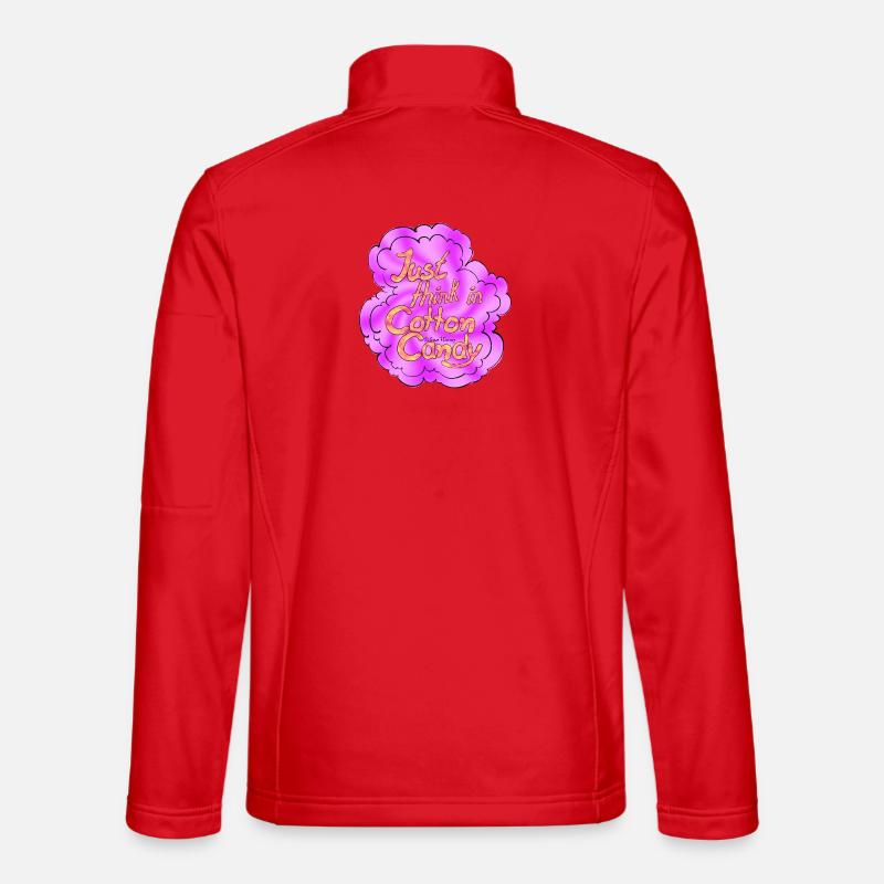 Cotton Candy Thinking Extra Shine - Unisex Softshell Jacket - red
