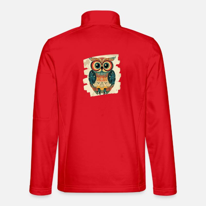 Eule - Unisex Softshelljacke - Rot