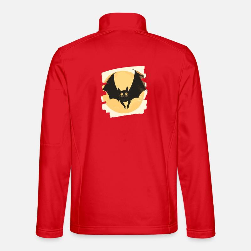 Bat Retro - Unisex Softshell Jacket - red