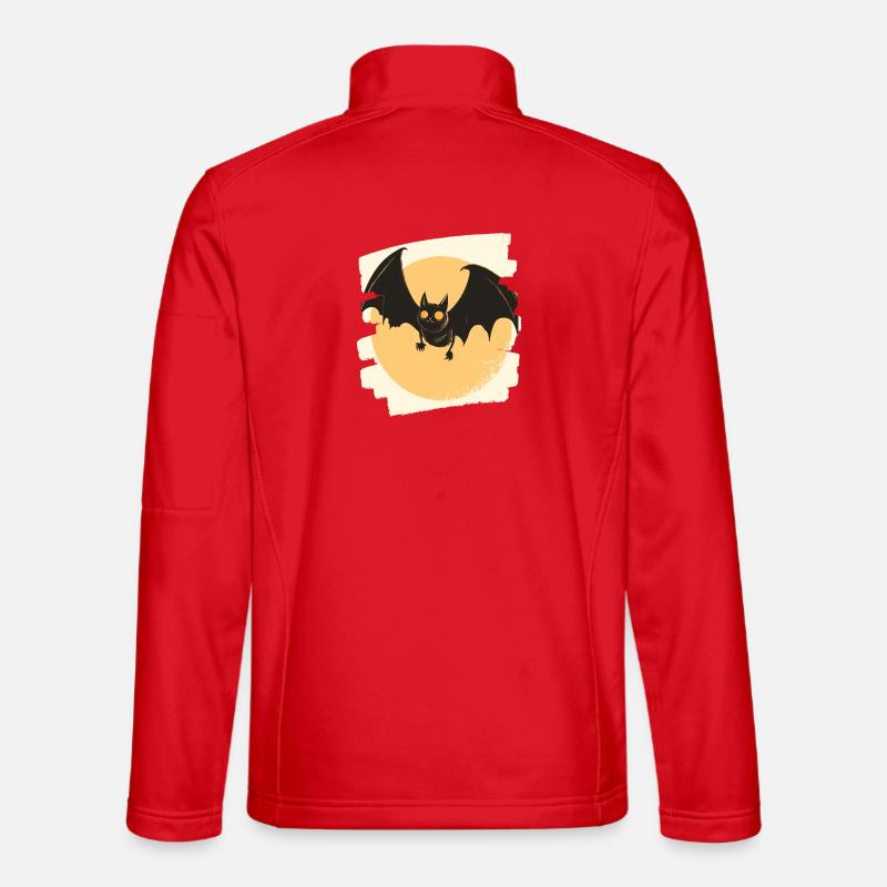 Fledermaus Retro - Unisex Softshelljacke - Rot