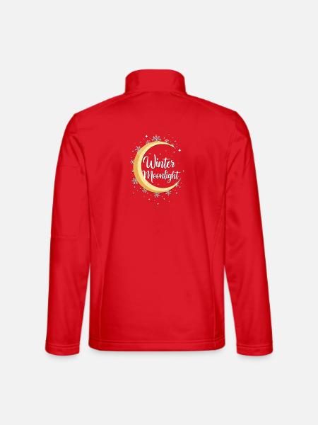 Winter Mondschein-Zauber - Unisex Softshelljacke - Rot