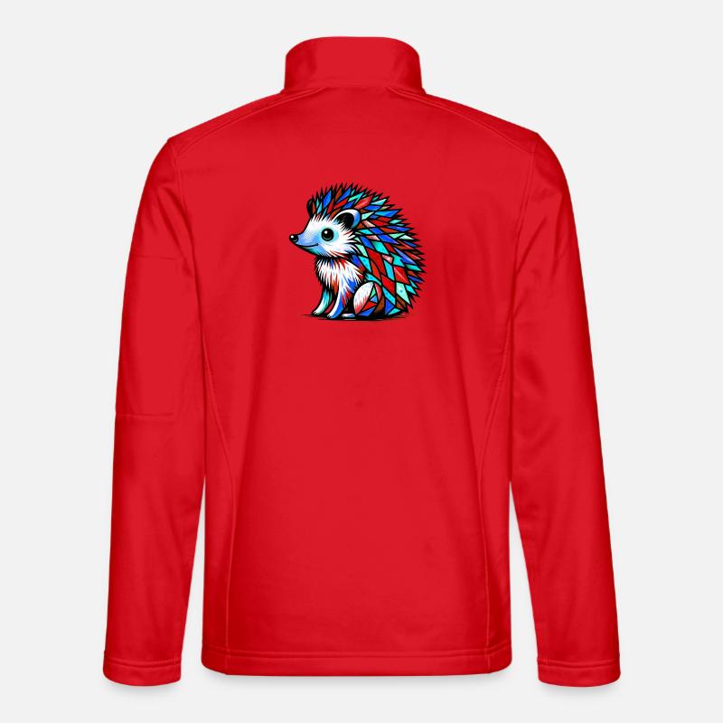 Hedgehog - Unisex Softshell Jacket - red