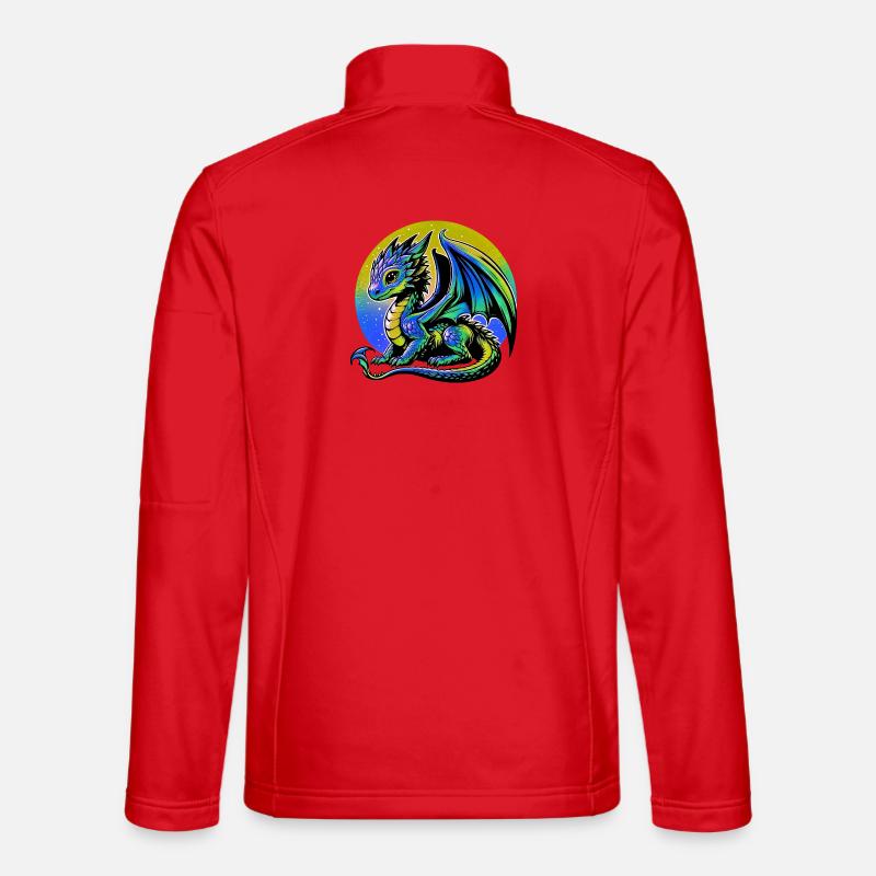 Drache - Unisex Softshelljacke - Rot