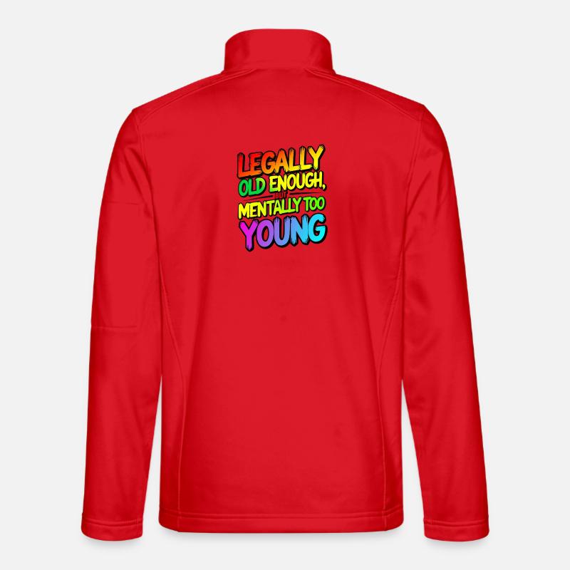 Legally old enough - Unisex Softshell Jacket - red