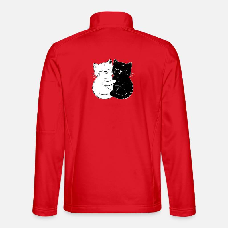 Cute cats – simple & stylish - Unisex Softshell Jacket - red