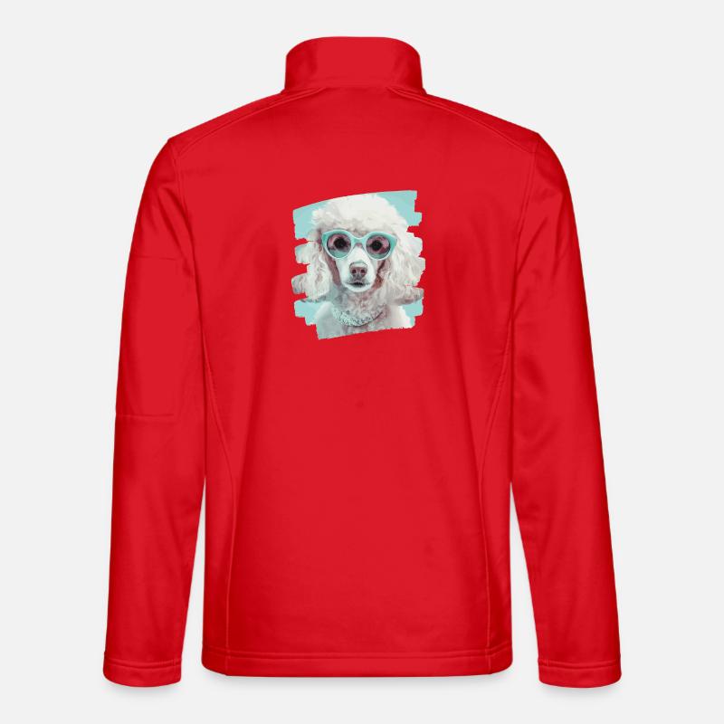 Poodle - Unisex Softshell Jacket - red