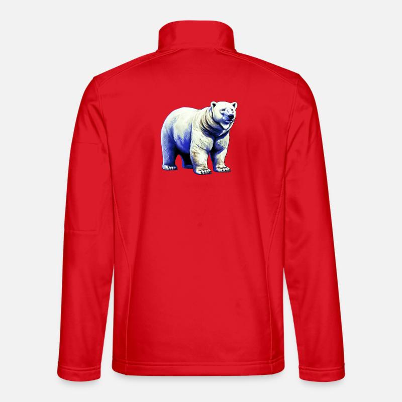 White polar bear Unisex Softshell Jacket