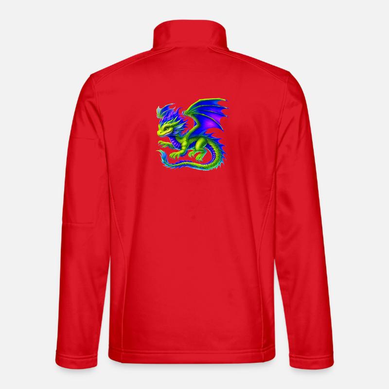 Drache - Unisex Softshelljacke - Rot