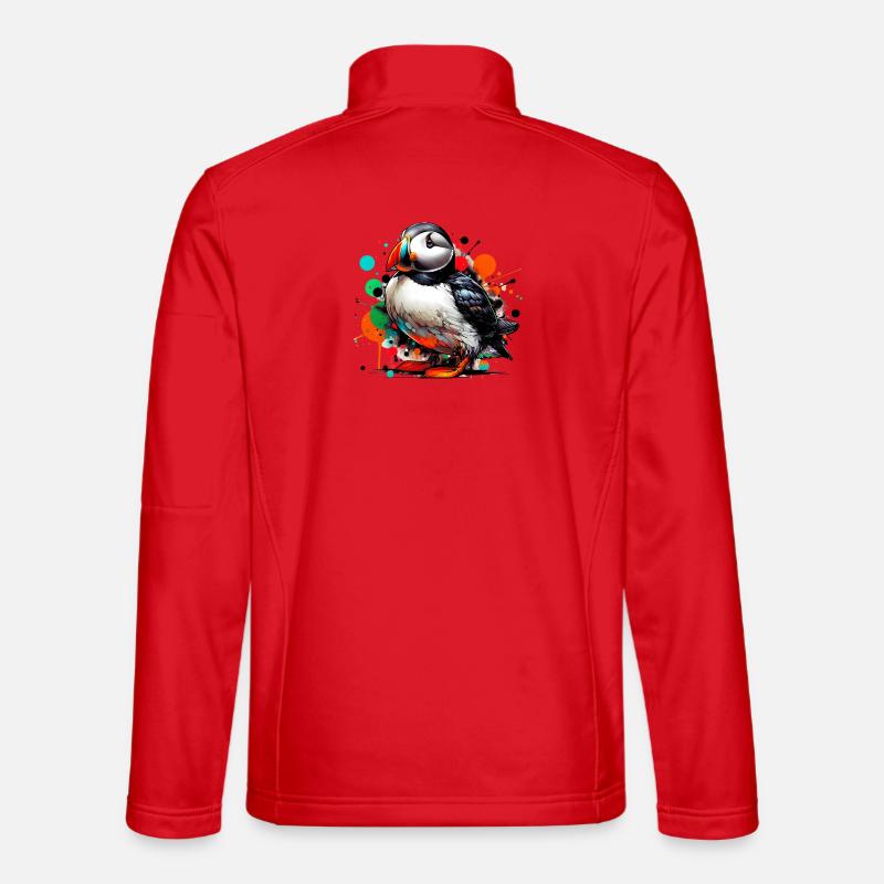 Papageitaucher - Unisex Softshelljacke - Rot