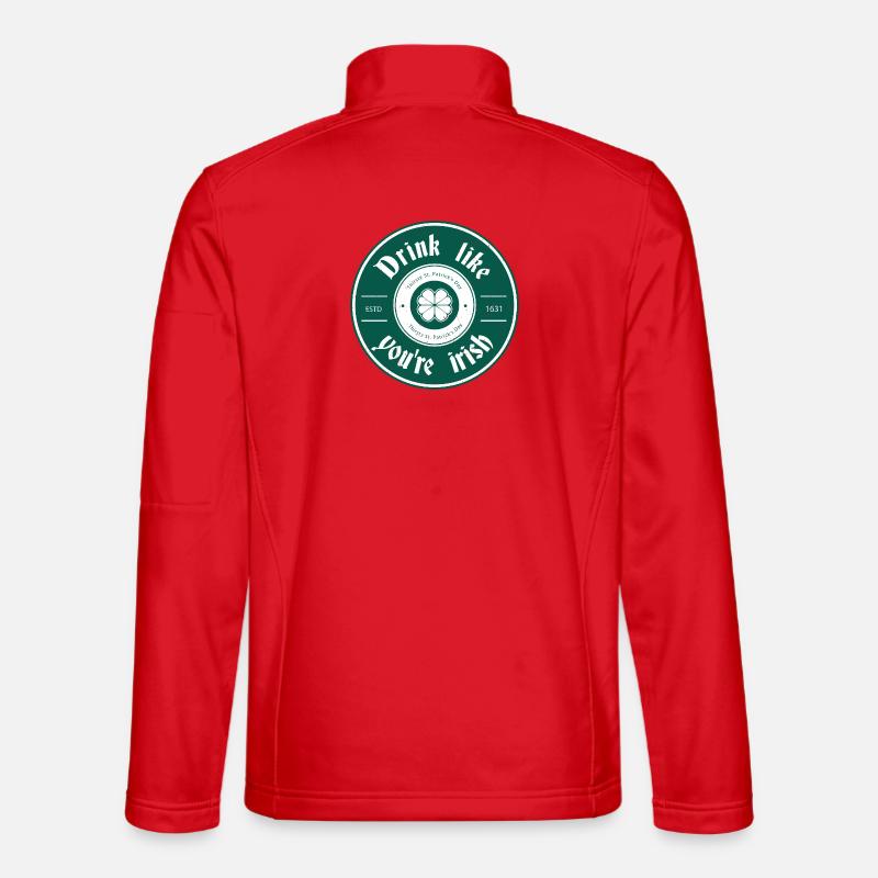St. Patricks day - Unisex Softshelljacke - Rot