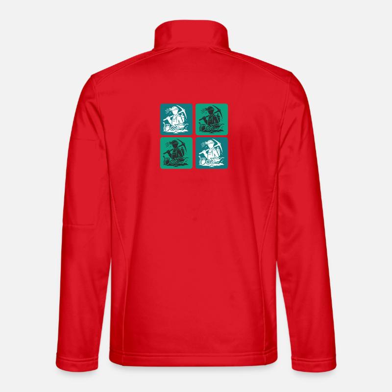 Mining Design Unisex Softshell Jacket