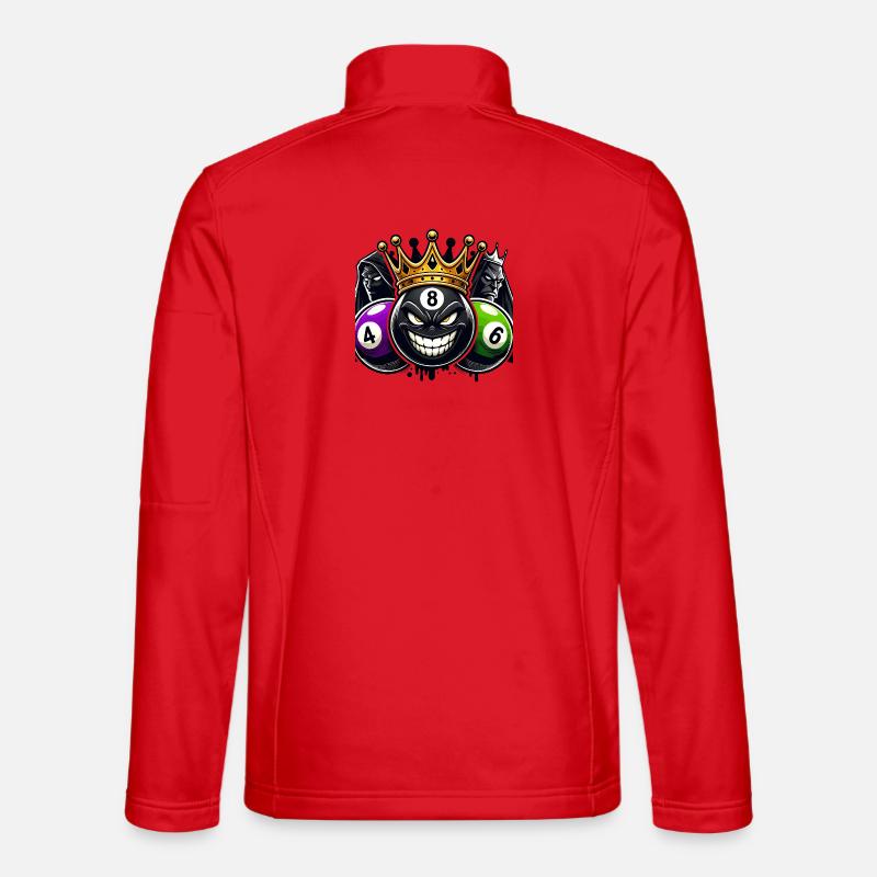 Billard King – Die 8-Ball Herrschaft - Unisex Softshelljacke - Rot