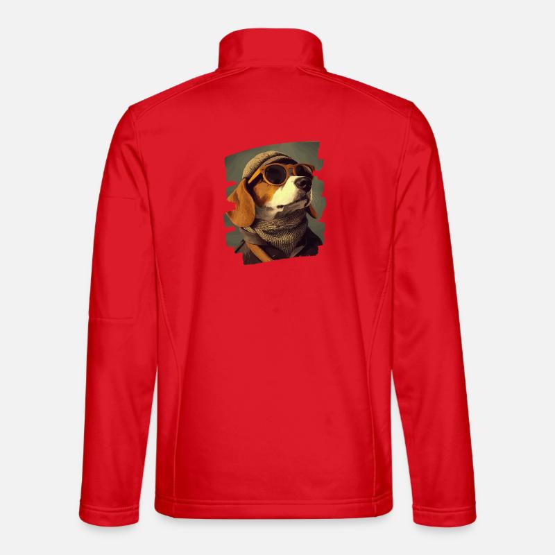 Beagle - Unisex Softshell Jacket - red