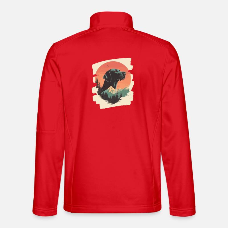 Labrador - Unisex Softshelljacke - Rot
