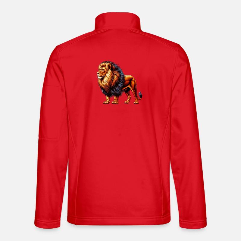 Löwe - Unisex Softshelljacke - Rot