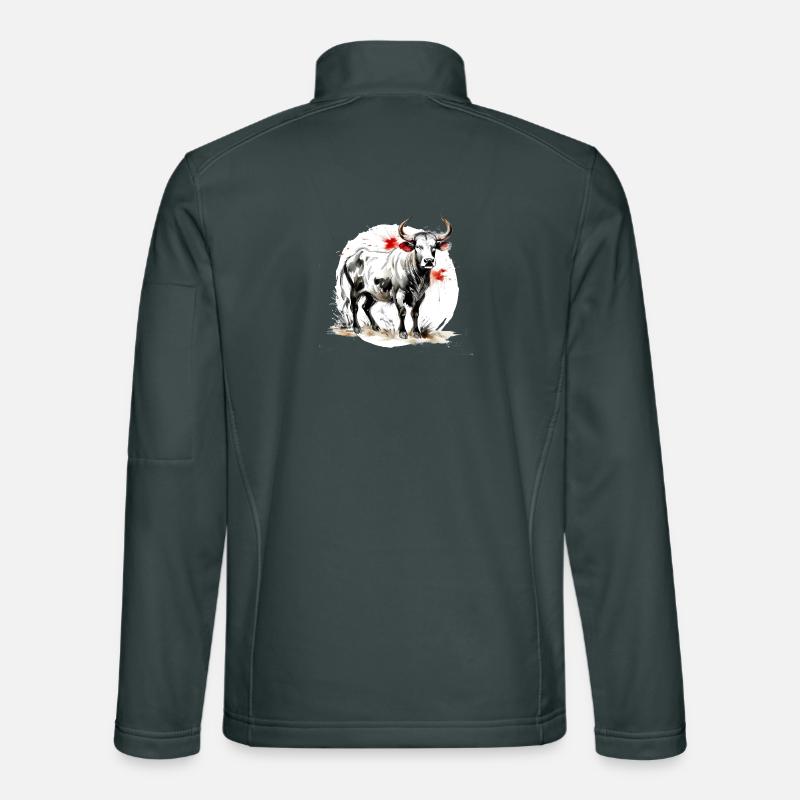 Chinesisches Sternzeichen Büffel Unisex Softshelljacke
