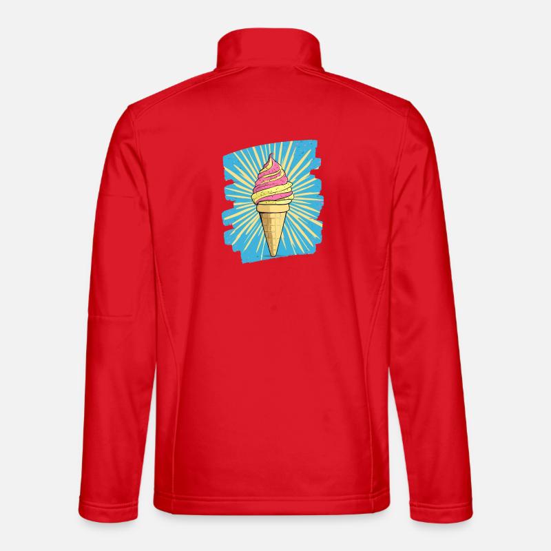 Eiscreme Eis Unisex Softshelljacke