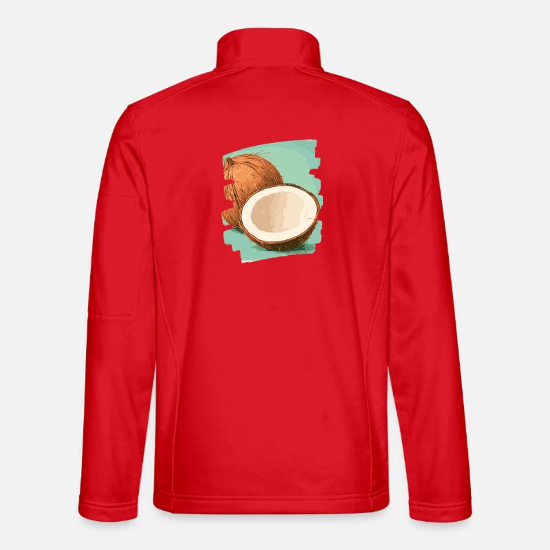 Kokosnuss Coconut - Unisex Softshelljacke - Rot