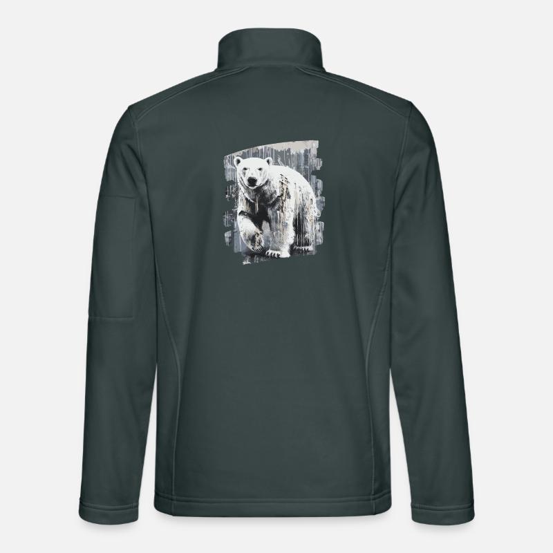 Eisbär Graffiti Sprayer Unisex Softshelljacke
