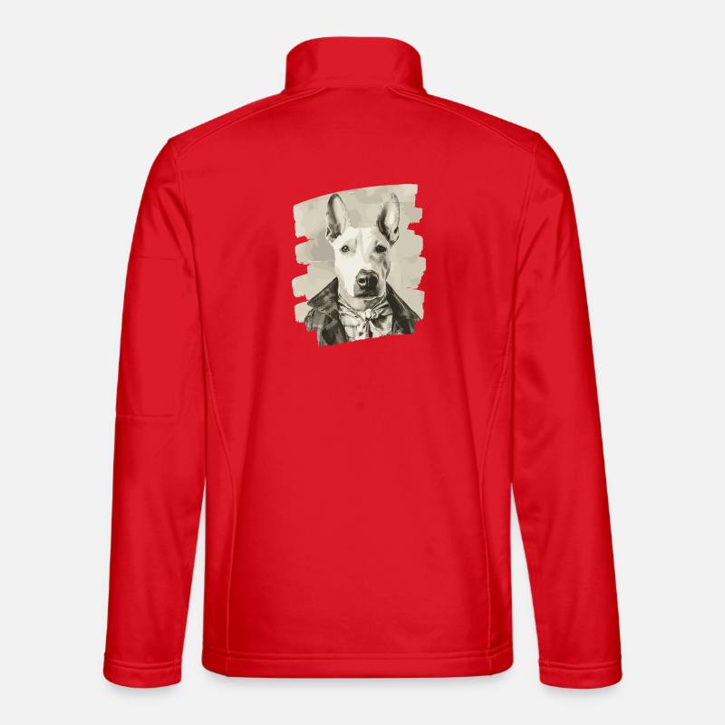 Bullterrier Kampfhund - Unisex Softshelljacke - Rot