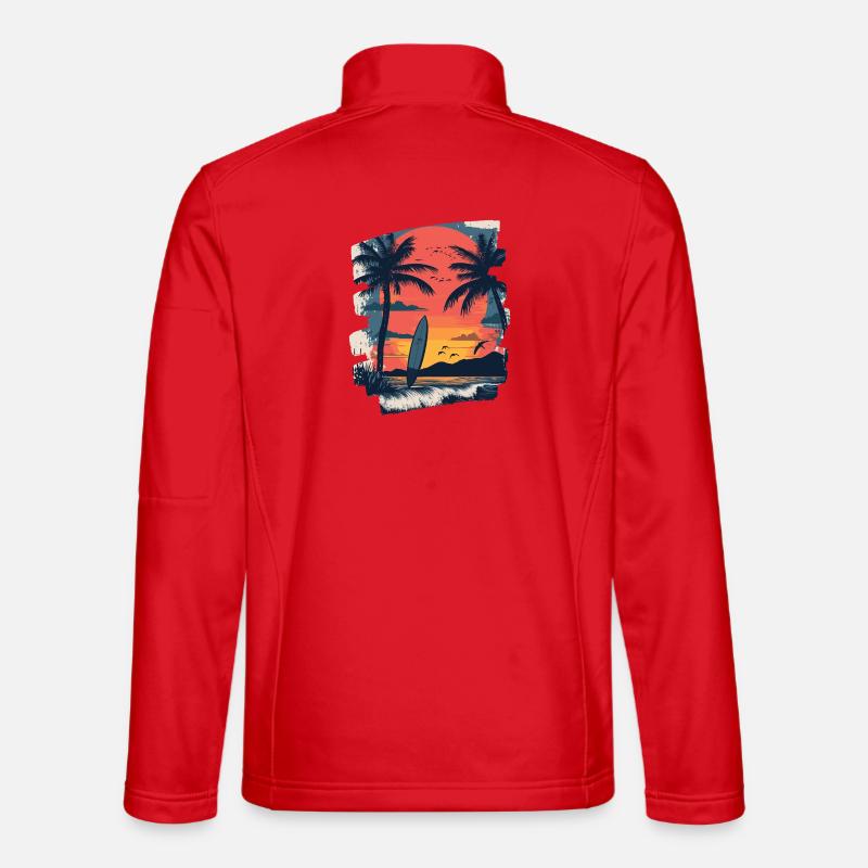 Hawaii Strand - Unisex Softshelljacke - Rot