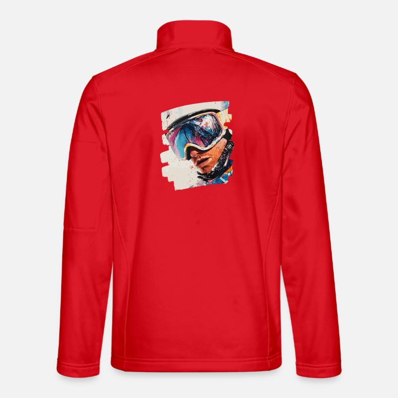 Snowboarder poudreuse Veste en tissu softshell Unisexe