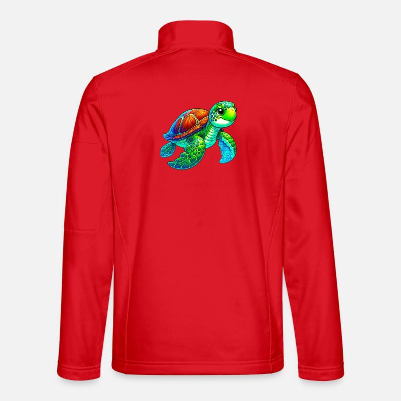 Turtle - Unisex Softshell Jacket - red
