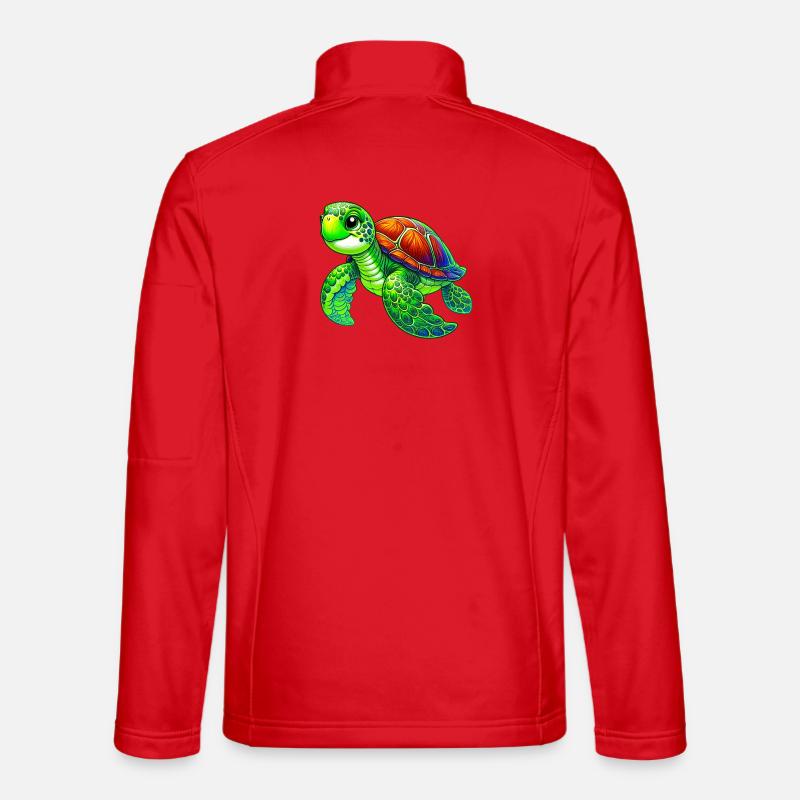 Schildkröte - Unisex Softshelljacke - Rot