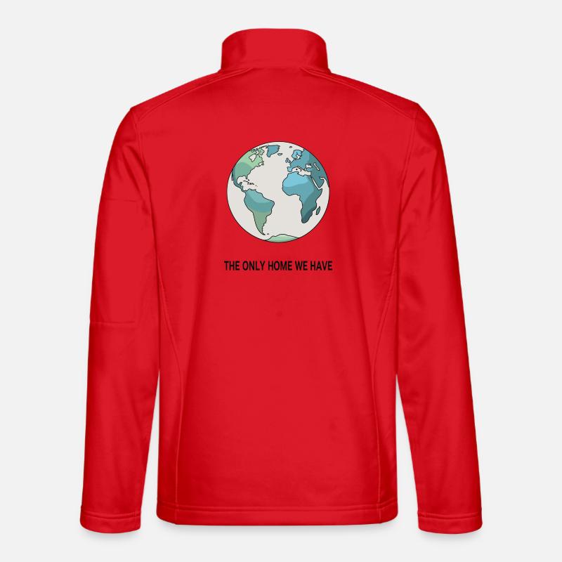 The only home we have ! - Unisex Softshell Jacket - red