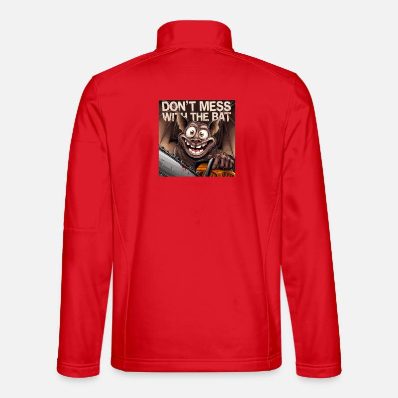 Don't Mess with the bat - Unisex Softshell Jacket - red