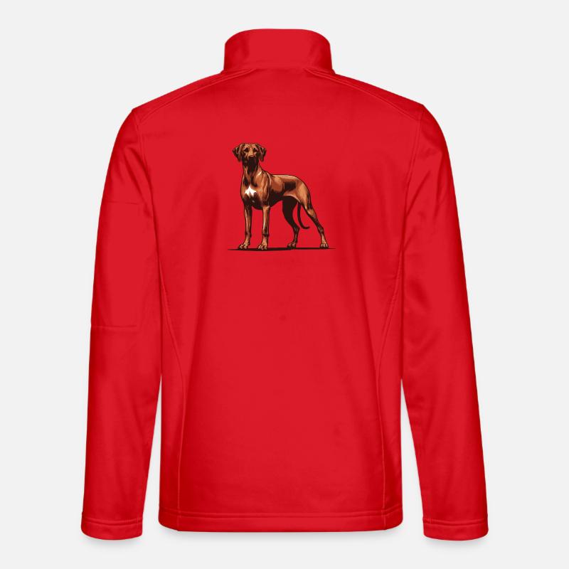 Rhodésian Ridgeback - Veste en tissu softshell Unisexe - rouge