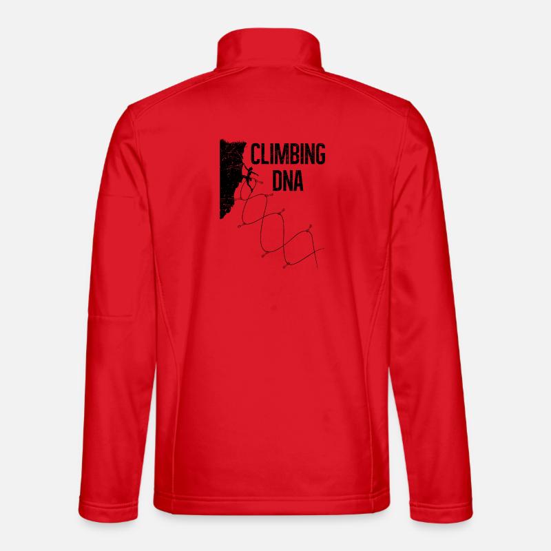 Climbing Dna - Unisex Softshell Jacket - red
