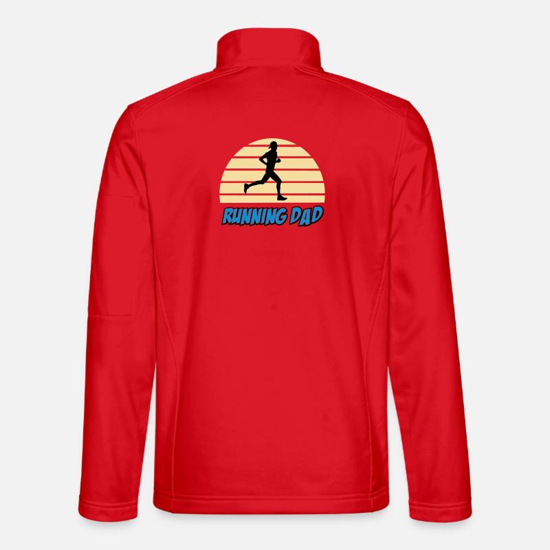 Running dad - Unisex Softshell Jacket - red