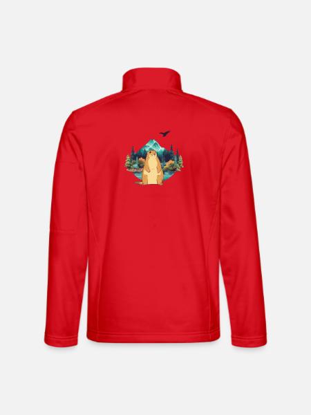 Murmeltier - Unisex Softshelljacke - Rot