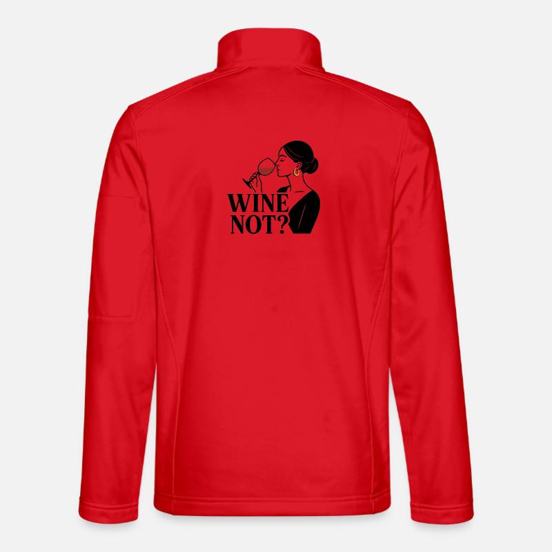 Wine Not? - Unisex Softshell Jacket - red